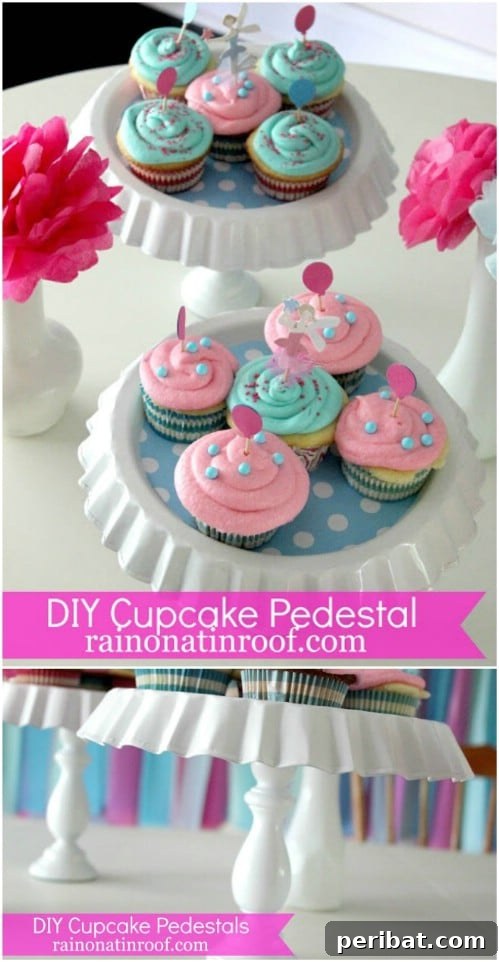 40 Life Changing Spray Paint Transformations 8 DIY Cupcake Pedestal