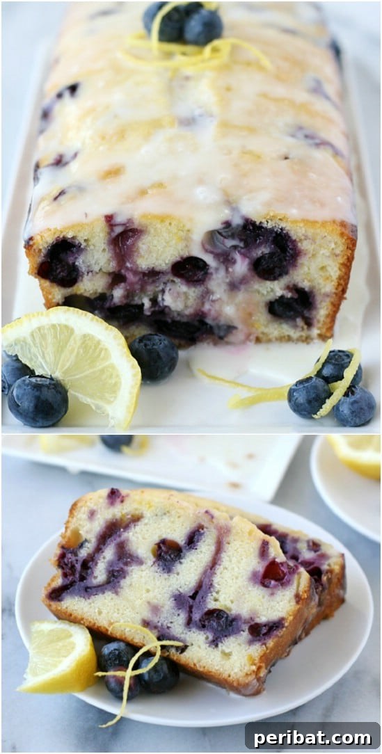 Delicious Homemade Lemon Blueberry Bread