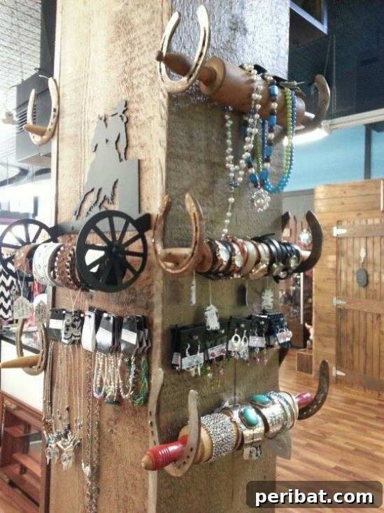 16 Inspiring Transformations for Old Rolling Pins 7 Vintage Rolling Pin Jewelry Organizer