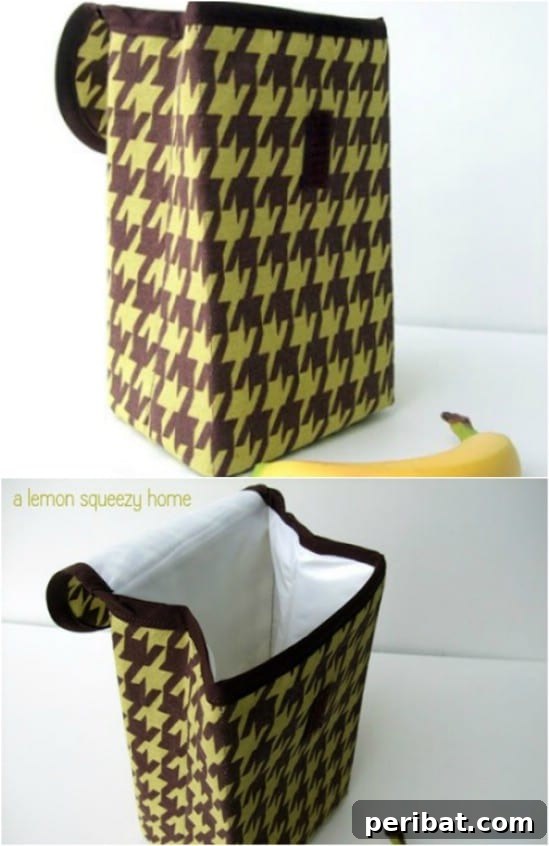Craft Quick Lunch Bags and Pouches for Everyone 7 Sturdy DIY Vinyl Fold Over Lunch Bag for Durability