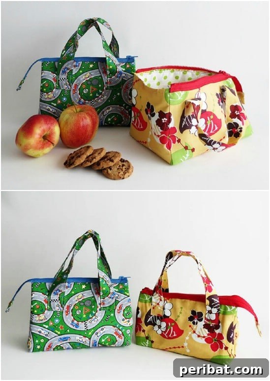 Craft Quick Lunch Bags and Pouches for Everyone 8 Easy Lightweight Kids’ Lunch Bag with Zipper