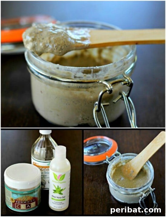 15 Natural Homemade Masks for Radiant Hair 5 Natural Hair Detox Mask with Bentonite Clay and Apple Cider Vinegar
