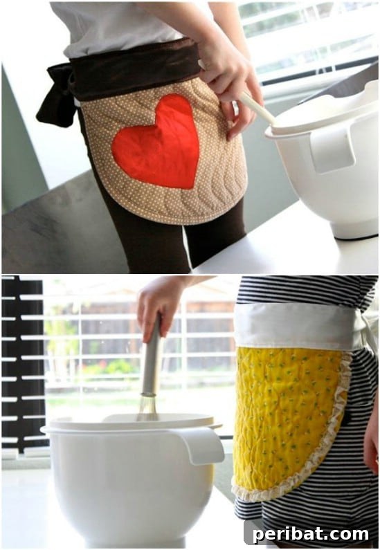 Repurposed Placemat Apron