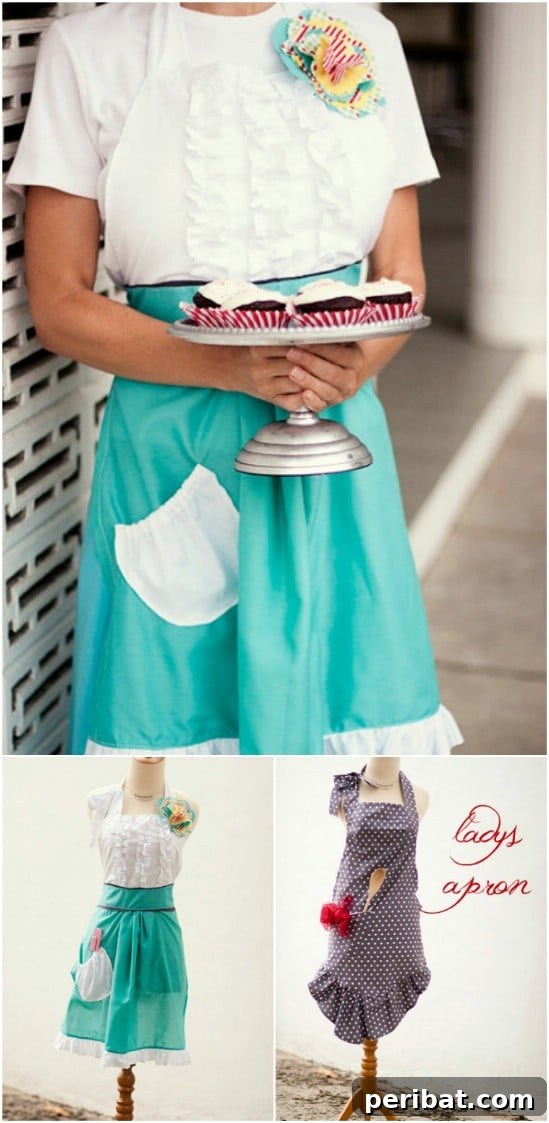 Retro Polka Dot Apron