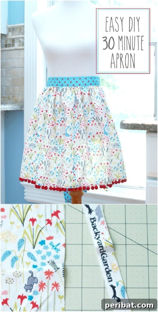 Half Hour Pom Pom Apron