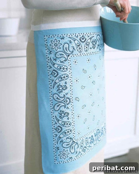Repurposed Bandana Apron