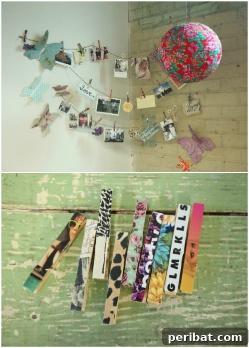 DIY Inspirational Clip Garland