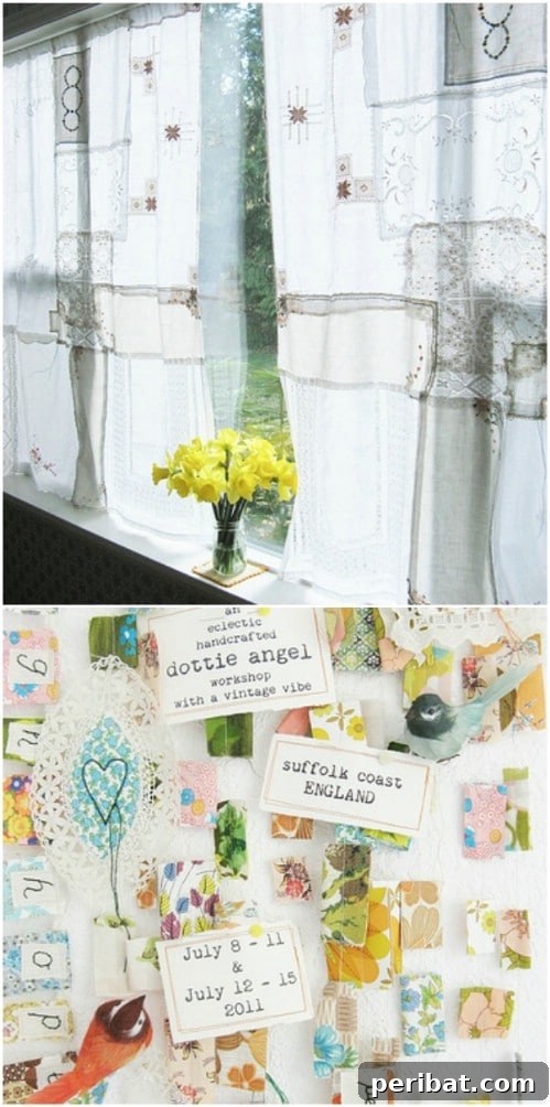 Easy Patchwork Boho Curtains