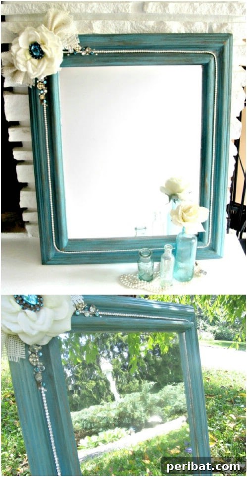 DIY Shabby Boho Mirror