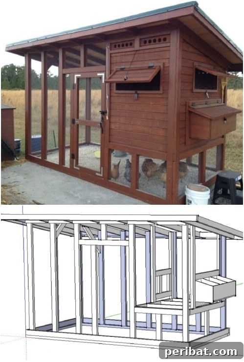 Weekend Chicken Coops: 20 Free DIY Plans for Quick Builds 6 Elegant DIY Chicken Palace, fit for royal hens.