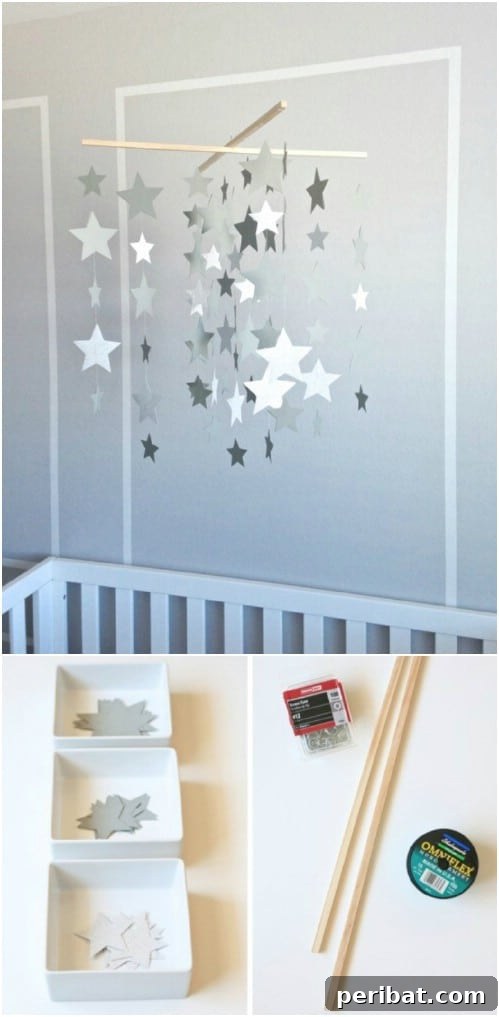 DIY Galaxy Star Mobile