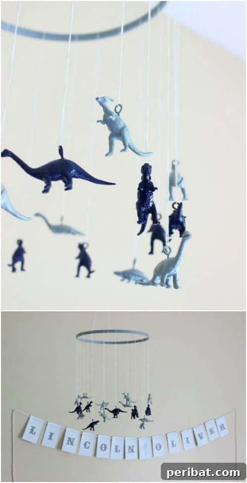 DIY Dinosaur Mobile