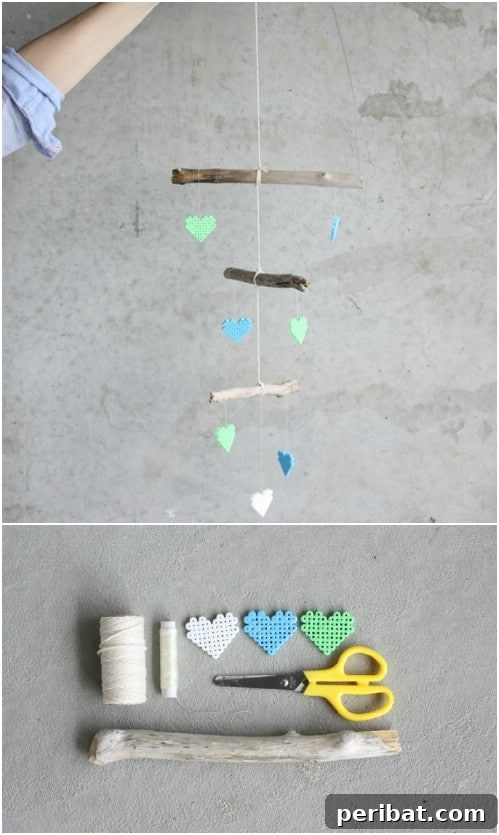 DIY Driftwood And Bead Crib Mobile