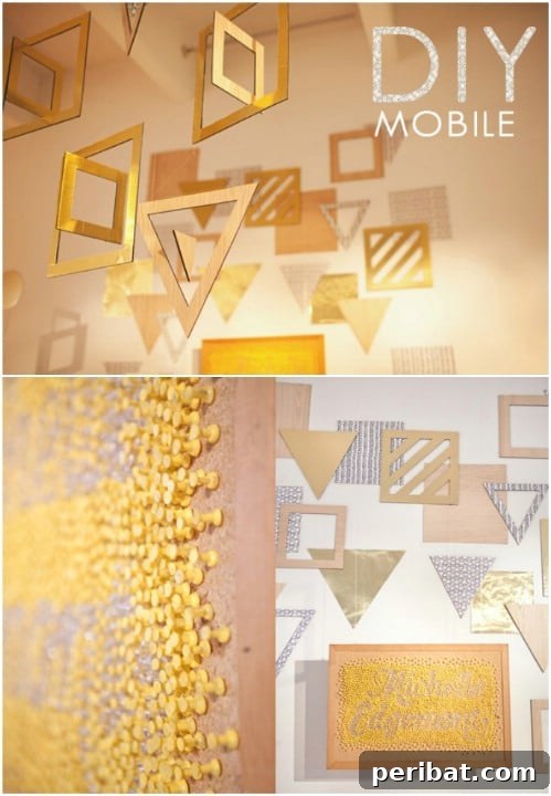 Metallic Foam Crib Mobile