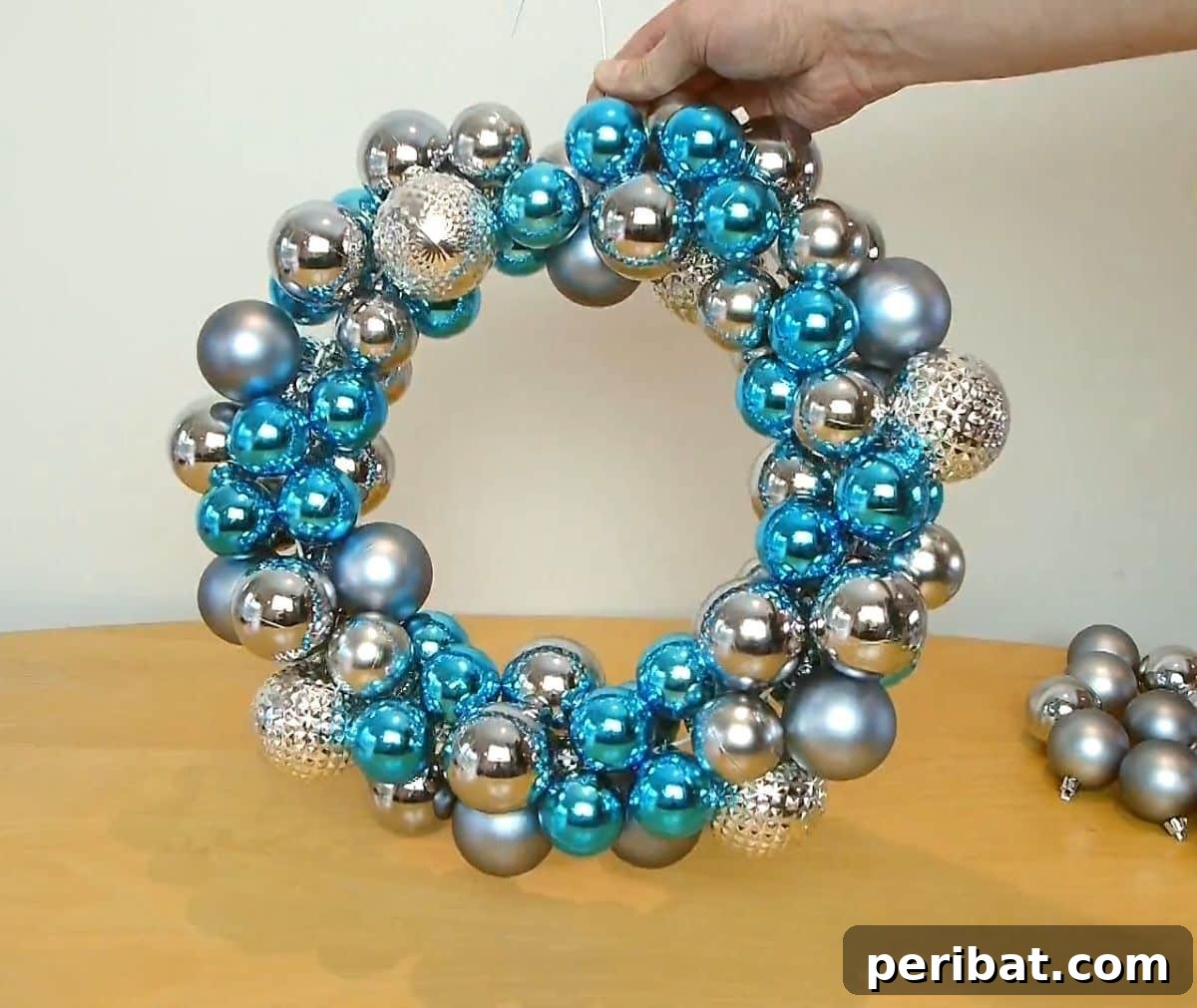 Sparkling Second Acts for Your Broken Christmas Decor 11 Christmas Ornament Wreath