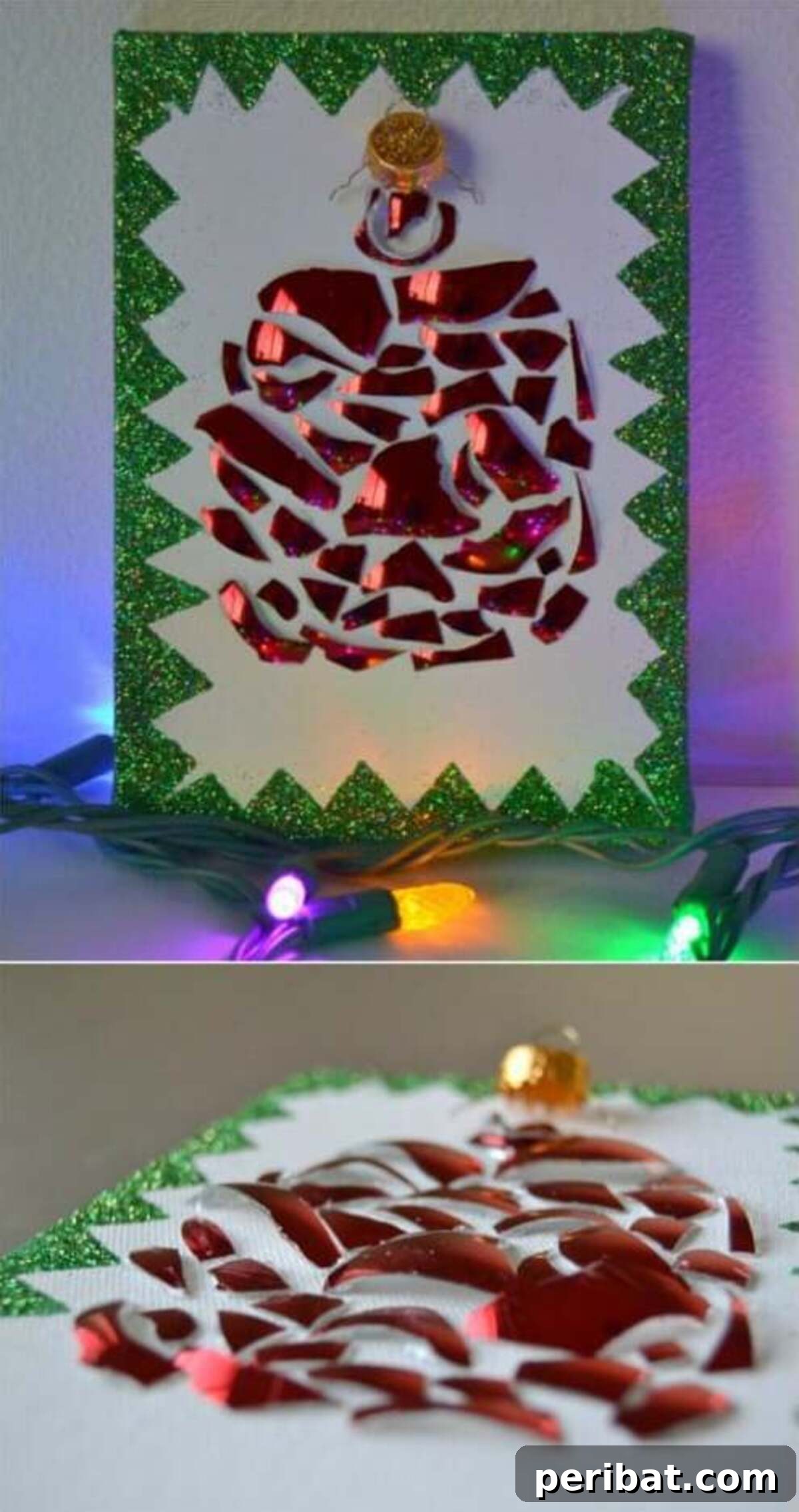 Sparkling Second Acts for Your Broken Christmas Decor 10 DIY Exploded Ornament Wall Art