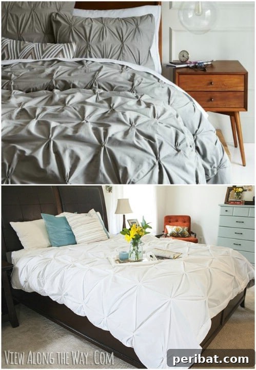 DIY Pin Tuck Duvet