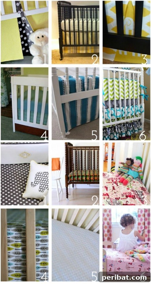 DIY Shabby Chic Ruffled Nursery Bedding