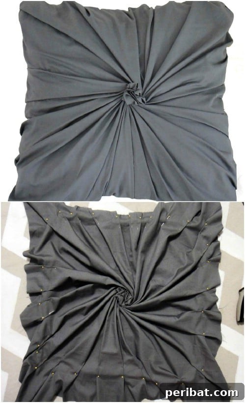 Anthropologie Inspired Rosette Throw Pillow