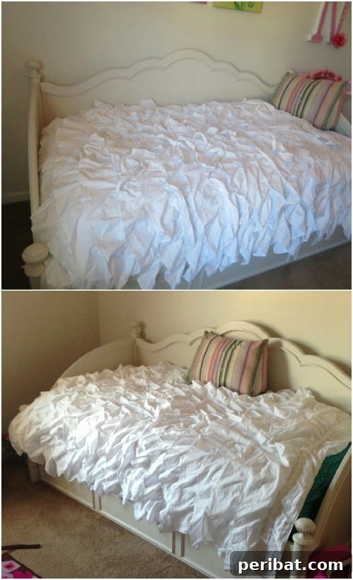 DIY Urban Outfitters Inspired Ruffled Duvet Cover