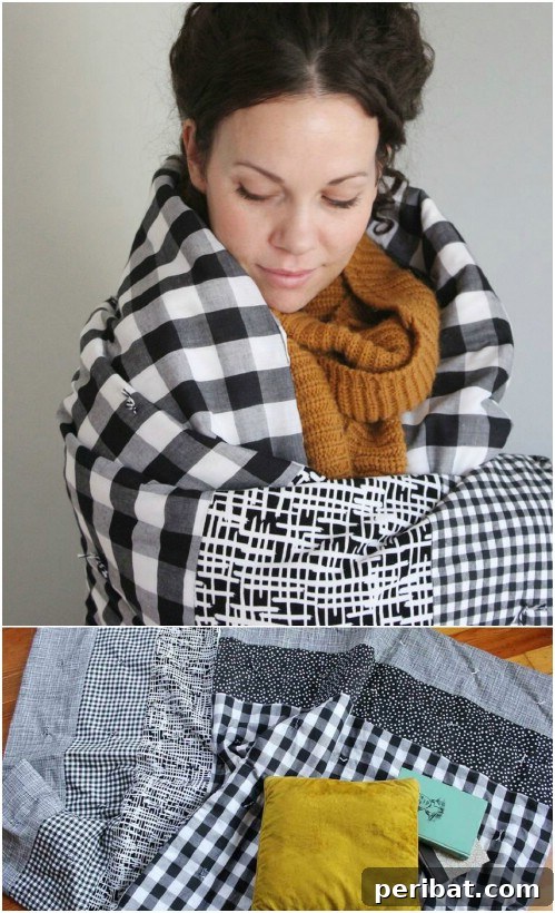DIY Rustic Patchwork Quilt