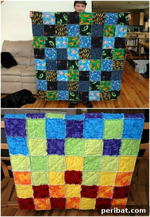 Easy DIY Flannel Rag Quilt