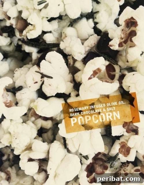 Popcorn Reinvented 30 Delicious DIY Flavors 20 Rosemary And Dark Chocolate Gourmet Popcorn