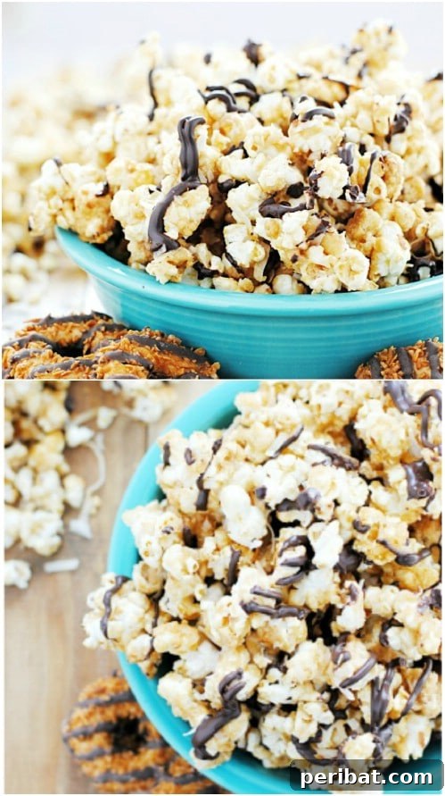 Popcorn Reinvented 30 Delicious DIY Flavors 22 Yummy Homemade Samoas Popcorn