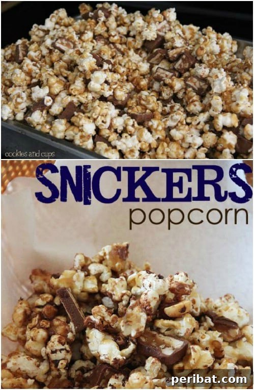Popcorn Reinvented 30 Delicious DIY Flavors 24 Snickers Popcorn