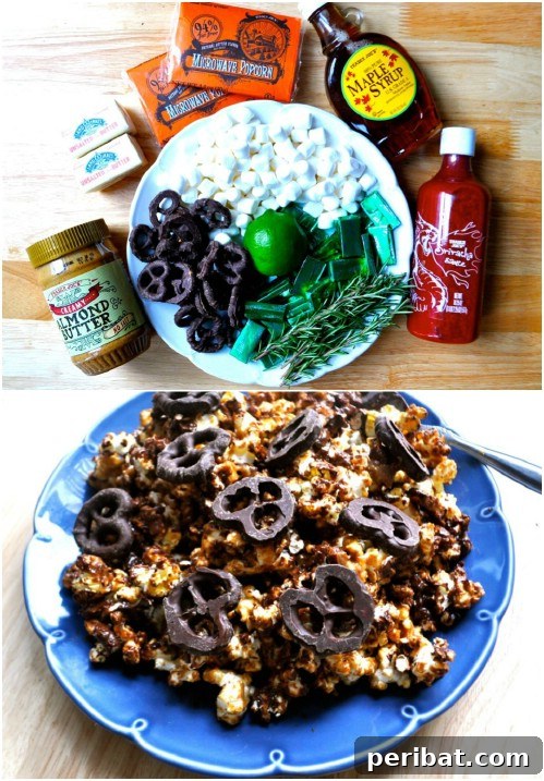 Popcorn Reinvented 30 Delicious DIY Flavors 27 Almond Butter And Chocolate Pretzel Popcorn