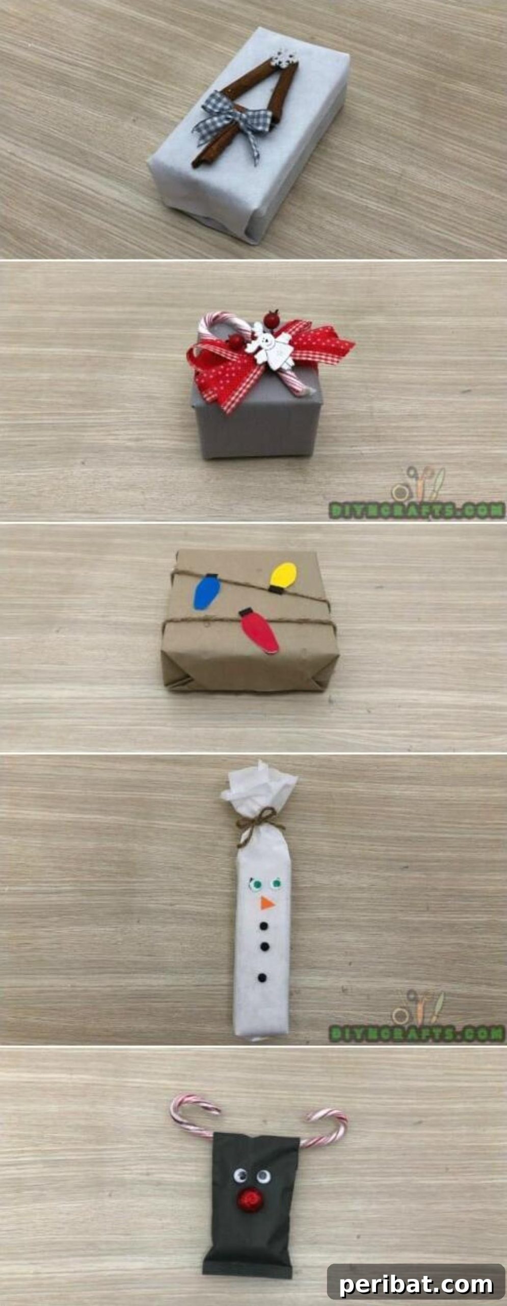5 Brilliantly Creative DIY Gift Wrapping Ideas for Christmas collage
