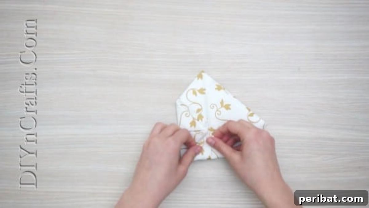 Festive Folds: 5 Simple Christmas Napkin Designs 17 Ornamental Flower - How to Fold These 5 Easy and Decorative Christmas Napkins
