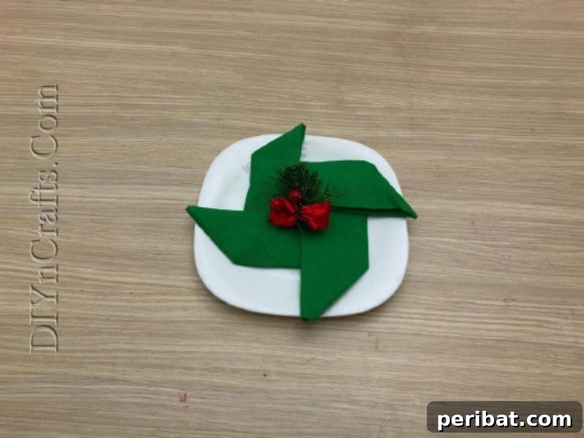 Festive Folds: 5 Simple Christmas Napkin Designs 30 Christmas Cheer - How to Fold These 5 Easy and Decorative Christmas Napkins