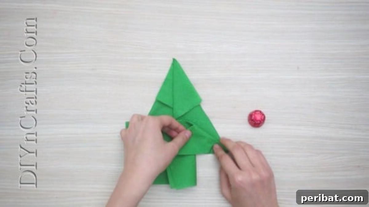 Festive Folds: 5 Simple Christmas Napkin Designs 8 Christmas Tree - How to Fold These 5 Easy and Decorative Christmas Napkins