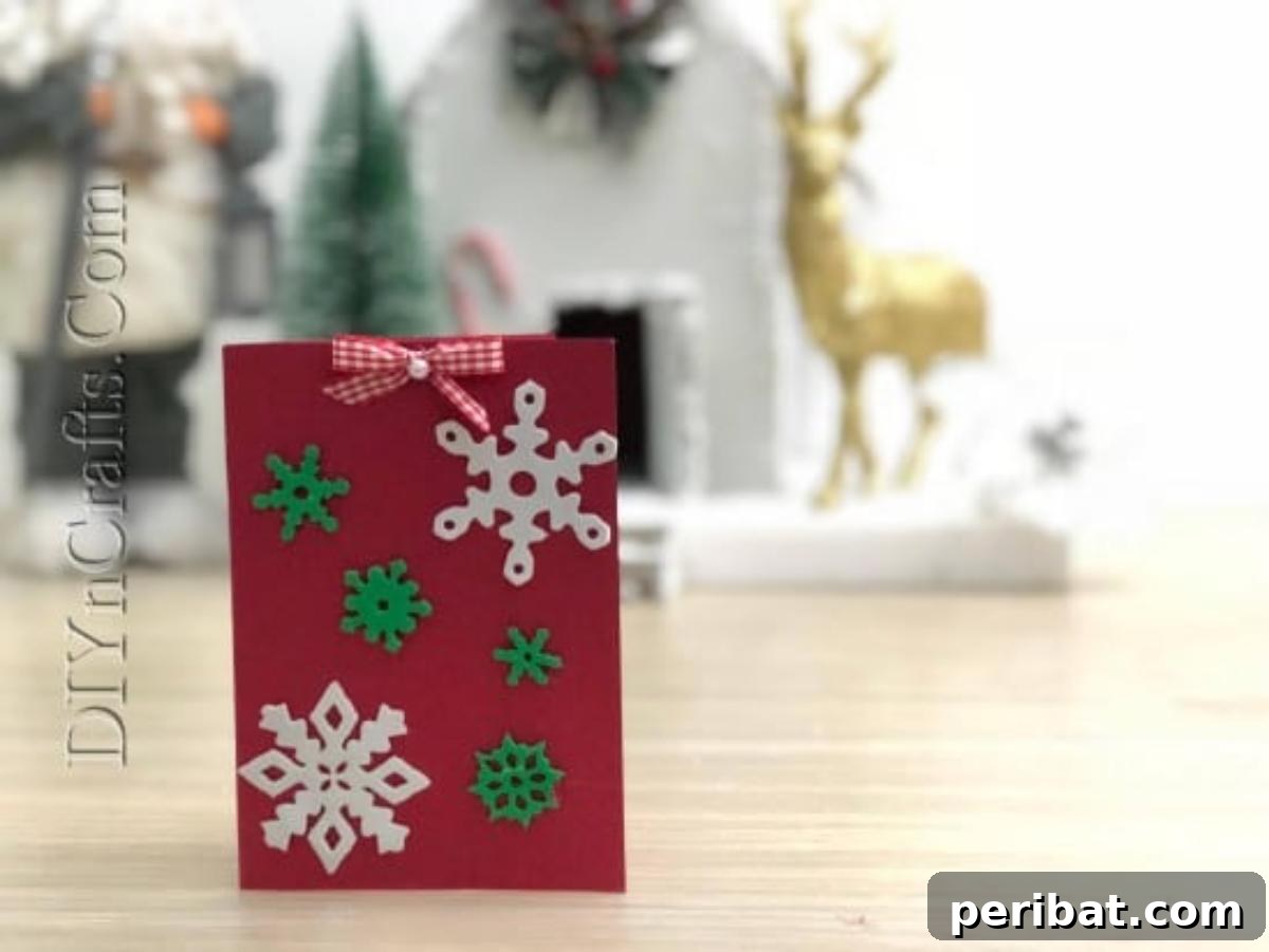 Snowflake Card - Send Your Season’s Greetings In Style With These 5 DIY Christmas Cards