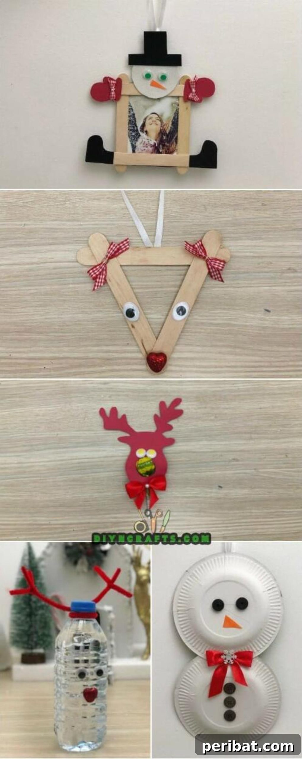 5 Easy to Do Christmas Crafts Out of Ordinary Supplies collage