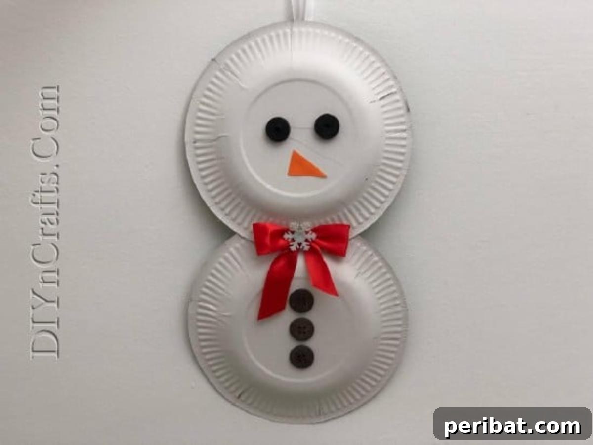 Snowman Plates Craft