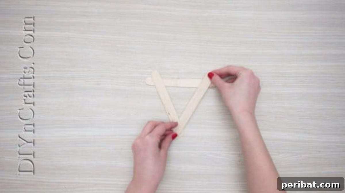 Craft Stick Rudolph Reindeer