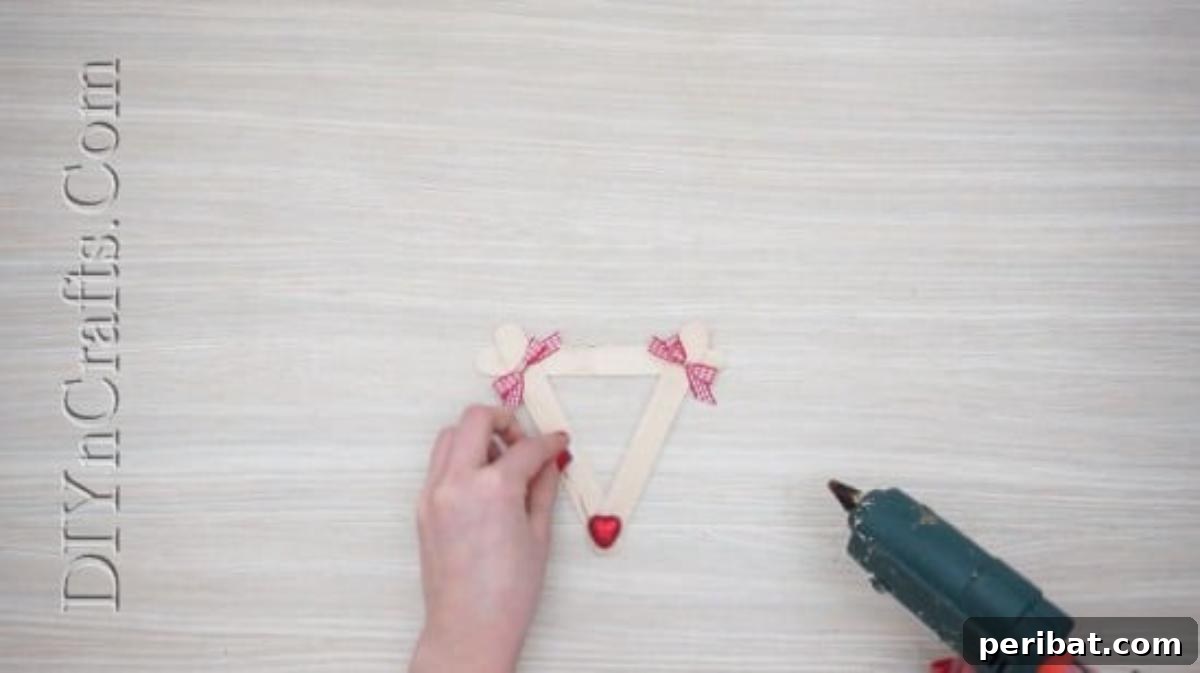 Craft Stick Rudolph Reindeer