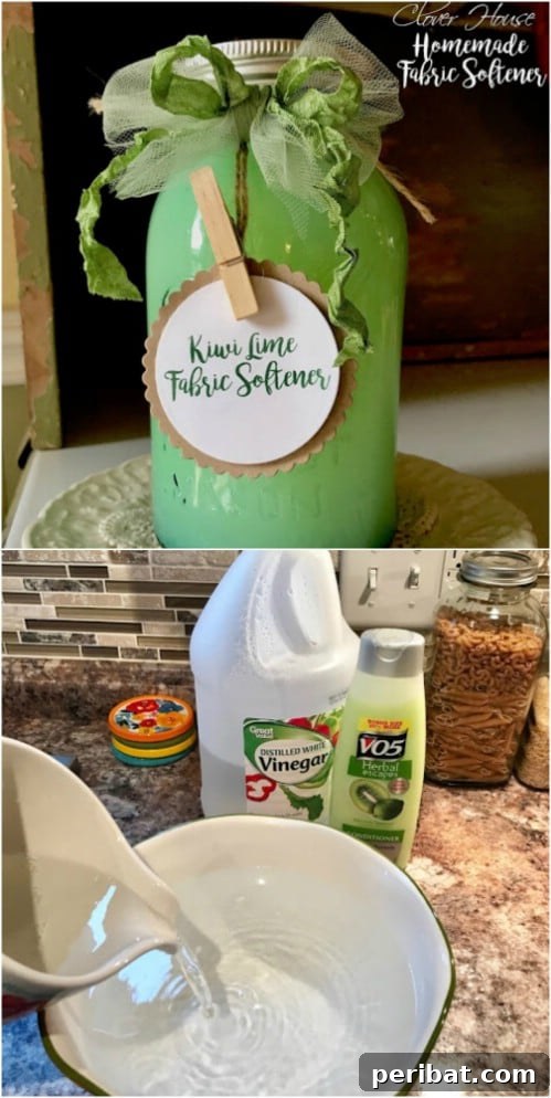 Homemade Softness Secrets: 10 DIY Recipes That Outperform Store Brands 4 Homemade Kiwi Lime Fabric Softener