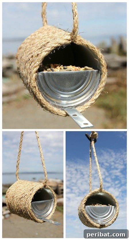 23 Kolay Yemlik Fikriyle Bahçenizi Kuşlarla Şenlendirin 21 Sisal Rope Feeder - 23 DIY Birdfeeders That Will Fill Your Garden With Birds