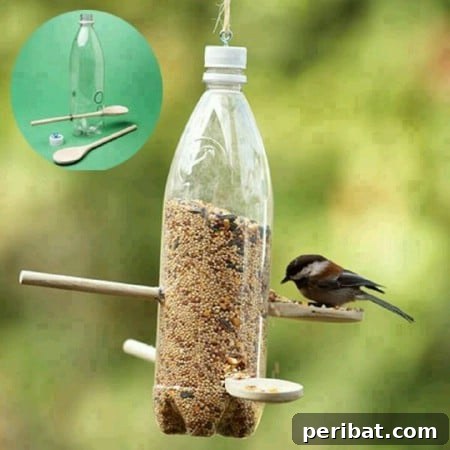 23 Kolay Yemlik Fikriyle Bahçenizi Kuşlarla Şenlendirin 10 Wooden Spoon Feeder - 23 DIY Birdfeeders That Will Fill Your Garden With Birds