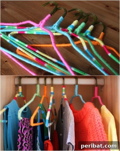 Eski Askıları Dönüştür: 16 Şaşırtıcı Kendin Yap Fikri 3 DIY Neon Nonslip Hangers