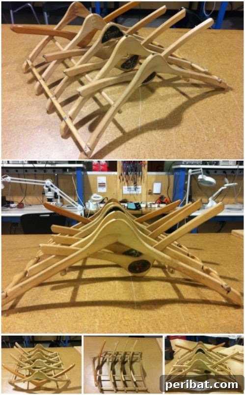Eski Askıları Dönüştür: 16 Şaşırtıcı Kendin Yap Fikri 5 Repurposed Wooden Hanger Dish Drainer
