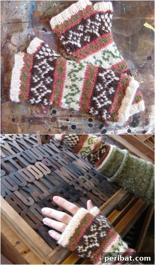 Snuggle Up: 30 Mitten Patterns to Knit or Crochet for Instant Warmth 11 Inca Alpaca Knit Fingerless Gloves