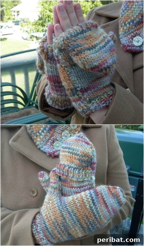 Snuggle Up: 30 Mitten Patterns to Knit or Crochet for Instant Warmth 15 Easy Knit Hybrid Mittens