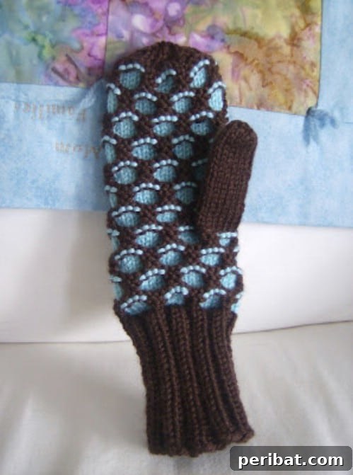Snuggle Up: 30 Mitten Patterns to Knit or Crochet for Instant Warmth 22 Knit Adult Newfie Mitten