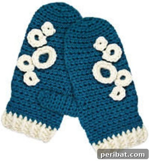 Snuggle Up: 30 Mitten Patterns to Knit or Crochet for Instant Warmth 25 Retro Crocheted Mittens