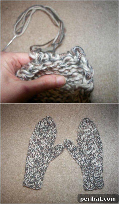 Snuggle Up: 30 Mitten Patterns to Knit or Crochet for Instant Warmth 26 Super Easy Knit Chunky Mittens