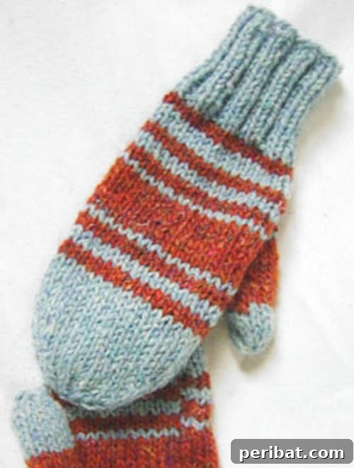 Snuggle Up: 30 Mitten Patterns to Knit or Crochet for Instant Warmth 32 Knit Tweed Look Mittens